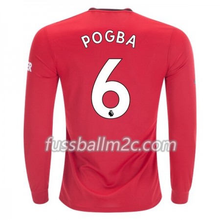 Fußballtrikots Manchester United Paul Pogba 6 Heim Trikotsatz 2019-2020 Langarm Fußballtrikots Manchester United Paul Pogba 6 Heim Trikotsatz 2019-2020 Langarm